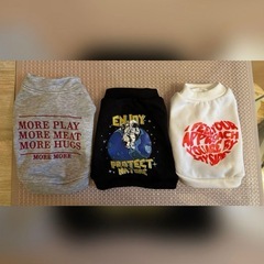 ♡ 《 小型犬・猫用 》超絶カワイイ୨୧⟡.· ペット服スウェット3点set ♡の画像