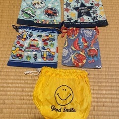 男児 巾着 ポシェット ランチョンマット 手提げカバン 差し上げますの画像
