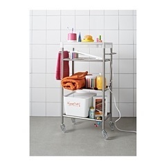 ikea キッチンワゴン バスルームワゴンの画像