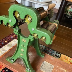 小野式 手動式緑色金属製機械