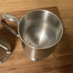 すず製のコップ(ピューター) ２個セットの画像