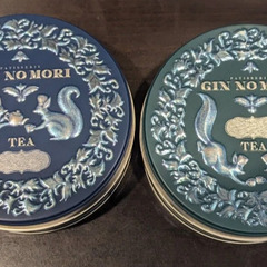【2点セット】GIN NO MORI 紅茶缶 クッキー缶 セット...