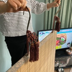レトロな簾3枚まとめて　すだれ　日よけの画像