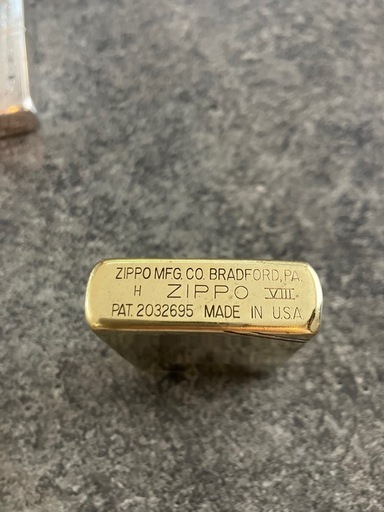 ビンテージzippo ブロック体刻印