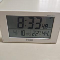 🕰️SEIKOデジタル置時計動作確認済　バッグライト・日付・時間...