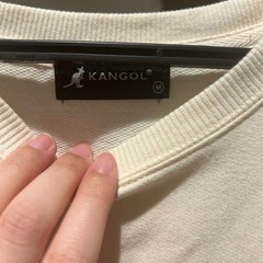 【美品】KANGOL トレーナーワンピ スウェットワンピ ワンピース 白の画像