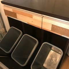 ニトリ　3連ゴミ箱の画像