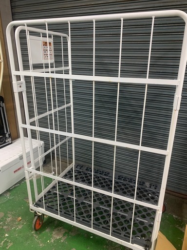 【引き取り限定】カゴ台車2台セット　雨除けカバー付き