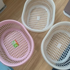 ランドリーバスケット 3個セット