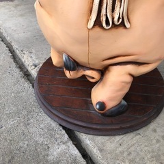 豚コックの置き物　高さ110cm程度の画像