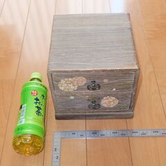 中古 桐の小物入れ 引き出し2段 無垢材 天然木 収納 整理整頓...