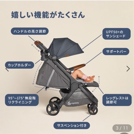 エルゴベビー　メトロプラスベビーカー