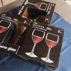 未使用カインズワイングラス、２個入り、１箱１６０円。の画像