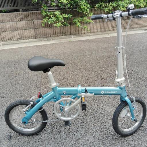 若者に人気のブランド 折り畳み自転車RENAULT(ルノー) LIGHT8 ラグーンブルー (みかん 自転車本体