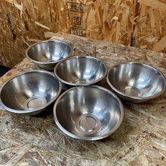 (s7150) ステンレス ボウル まとめて5個 調理用品 キッ...