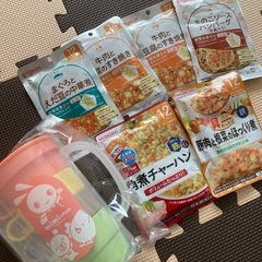 【受け渡し決まりました】ベビーフードと西松屋ノベルティコップセット　