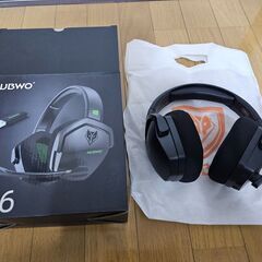 NUBWO ゲーミングヘッドセット（ワイヤレス／マイク付き／美品...