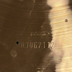 20インチのPaiste 2002 
Power Crashシンバルの画像
