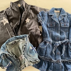 95サイズ　シャカシャカジャージ　ボレロ　ワンピース