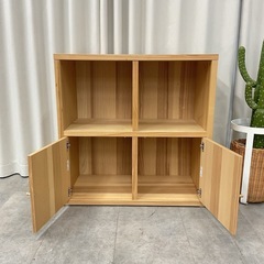 KD-19【新入荷　リサイクル品】IKEA トレービー　フリーシェルフ　ナチュラルの画像