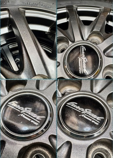 「商談中」㉙165/55R15新品タイヤ4本と中古美品ホイールとナット付き