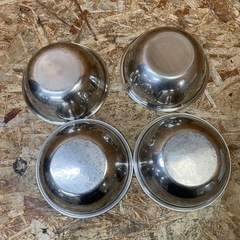 s7153) ステンレス ボウル まとめて4個 調理用品 キッチン用品 業務用 厨房用小物 飲食店 店舗用 中古品 の画像