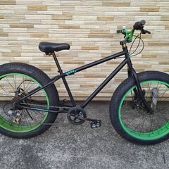 中古自転車 7段変速 440MM 極太タイヤ MTB軽整備済み ...
