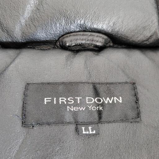 FIRST DOWN ファーストダウン ピッグレザー ダウンジャケット LL FIRST DOWNファーストダウンピッグレザー ダウンジャケット LL