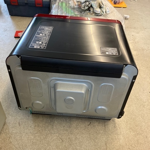 K2504-215 配送不可 TOSHIBA 電子レンジ ER-MD300（R）2015年式 動作確認済　キズ汚れ有り