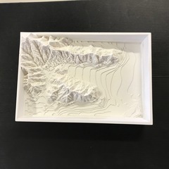 地形模型「大船渡湾」 リアス式海岸