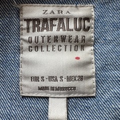ZARA デニムロングコートの画像