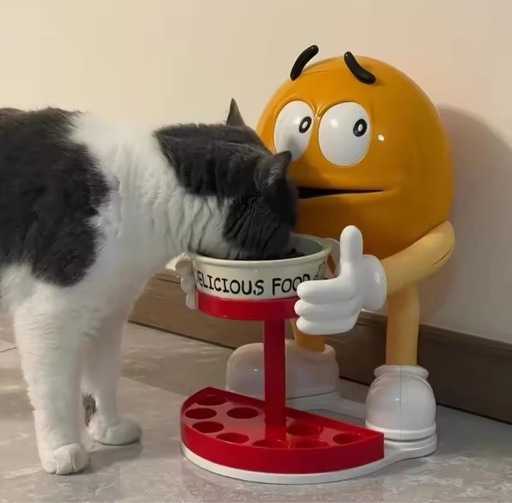 M&Ms ペット皿トレイ ご飯台 犬猫 小物置き 約36cm フィギュア 未使用