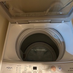 4/12 取りにきてくれる方　洗濯機　5.0kg　aqua AQW-ssm(w)　の画像
