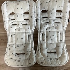 【双子ベビーカー】エアバギーココダブル 付属品多数　グリーンの画像