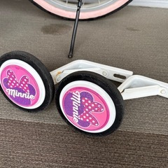【引越し直近の為値下げ中】子ども用自転車　ミニーマウス　１８インチの画像