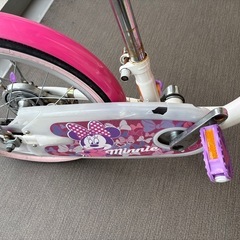 【引越し直近の為値下げ中】子ども用自転車　ミニーマウス　１８インチの画像