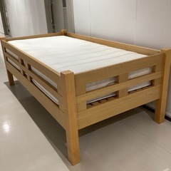 シングルベッド【町田市再生家具】250110の画像