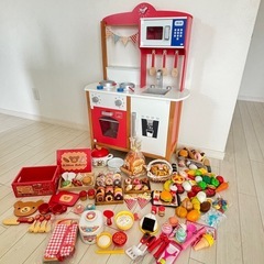 【受け渡し予定者様決定済み】イマジナリウム 木製マイファーストキッチン ままごと食材&小物etc充実セットの画像