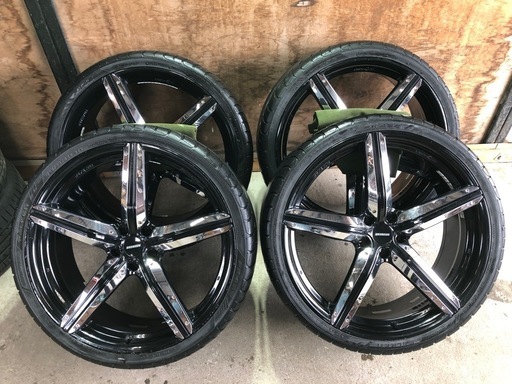 22インチＡＷ＆夏タイヤセット  265/30R22 114.3×5　ヴァンガード・ハリアーなど