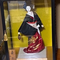 【取り引き終了しました】日本人形　ガラスケース付きの画像