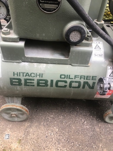 オイルフリー 日立 BEBICON ベビコン 0.75OP-8.5T エアー コンプレッサー