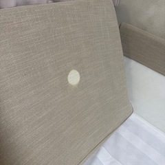 IKEA 3人掛けソファ 布の画像