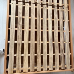 無印良品　パイン材ベッド　引き出し付きの画像