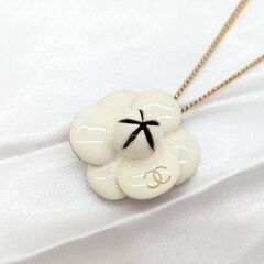 【CHANEL】カメリア ココマークネックレス☆Ａ品☆質屋 ユニオン本通店 シャネルの画像
