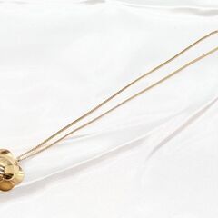 【CHANEL】カメリア ココマークネックレス☆Ａ品☆質屋 ユニオン本通店 シャネルの画像