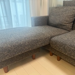 超美品】半年利用のみ！LOWYA ファブリックソファ