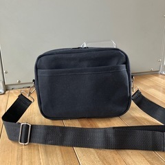 先約あり ハンドメイド 綿帆布ショルダーバッグ 黒 