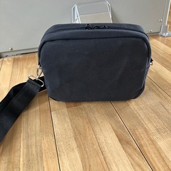先約あり ハンドメイド 綿帆布ショルダーバッグ 黒 の画像