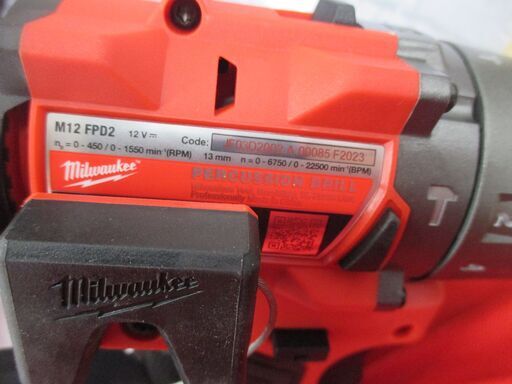 ミルウォーキー M12FPD2-OXO 振動ドライバ 未使用 本体＋ケース【ハンズクラフト宜野湾店】