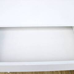 白家具　デスク　100-DESKH010　幅120㎝　作業机　PCデスク　ワークデスク　パソコンデスク　引出し2杯付き　シンプルデザイン　の画像